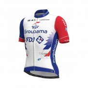 Groupama FDJ Ropa Ciclismo Culotte Corto 2021 Mangas Cortas Rojo Azul Blanco(2) 1